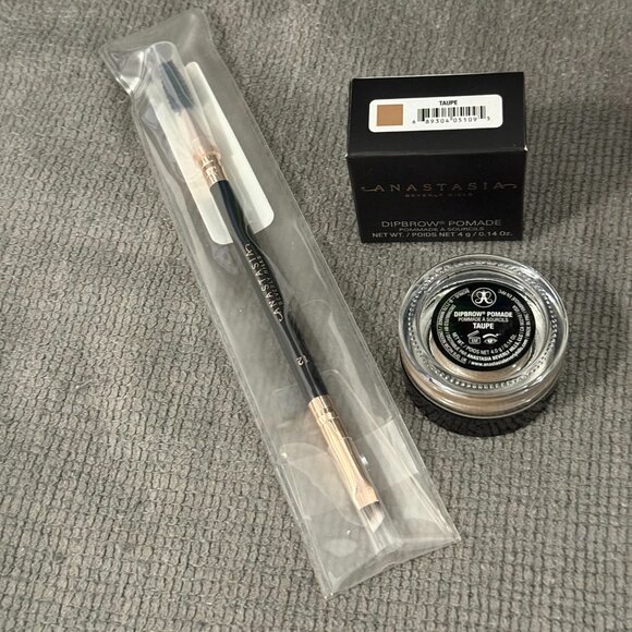 Anastasia Dipbrow Pomade Taupe 4g, Brush 12 Dual-Ended Color Sample set - Picture 3 of 6